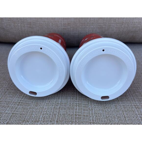 2 Starbucks 2023 Reusable Holiday Red Hot Cup 16oz Christmas Tumbler Grande NEW - Picture 4 of 5